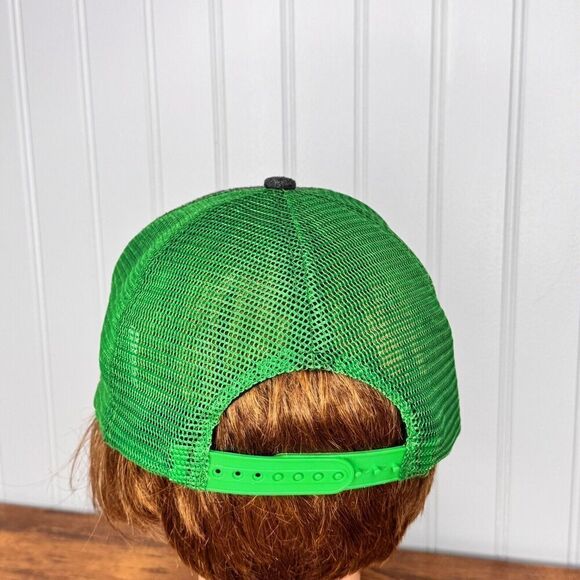 VENSE Lures Logo Fish Green Gray Baseball Mesh Back Snapback Cap Hat - Picture 4 of 10